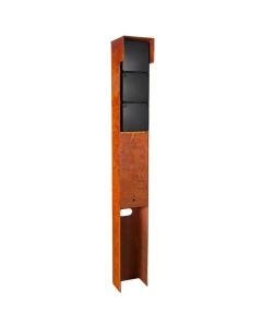 Glampère Proplus Tuinpaal stopcontact BE6532CRVB Cortenstaal