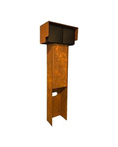 Glampère Proplus Tuinpaal stopcontact BEH4521CR Cortenstaal